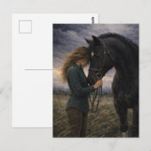 Silent Storm | Horse Art | Carte postale (Devant / Derrière)