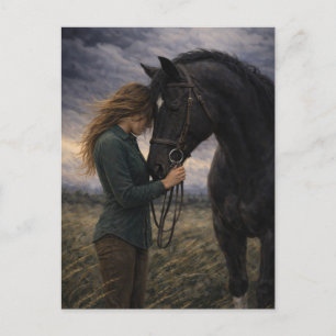Silent Storm Horse Art Carte postale