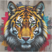 Silent Strength - Square Vinyl Sticker (Voorkant)