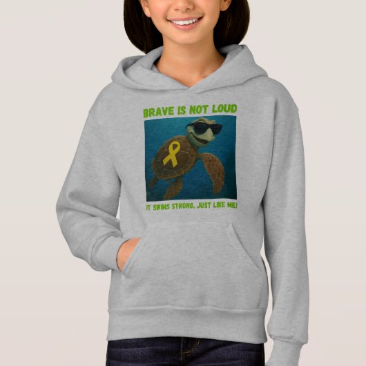 Silent Strength Turtle Hoodie! (Voorkant)