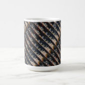 "Silent Thunder 2 Tiled" Abstract Design Mok (Center)