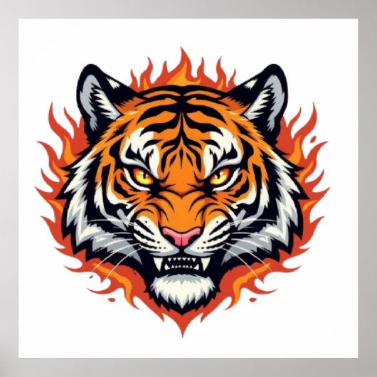 Silent Tiger – Precision and Power Poster (Voorkant)