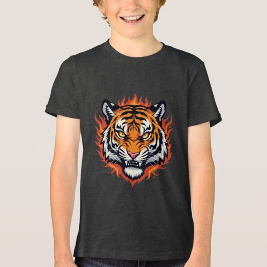 Silent Tiger – Precision and Power Tri-Blend Shirt (Voorkant)