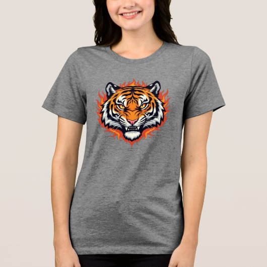Silent Tiger – Precision and Power Tri-Blend Shirt (Voorkant)