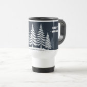 Silent Winter Beautiful Trees Travel Mug – 15oz (Devant droit)