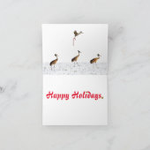 Silent Wonders Carte de voeux de vacances Cardinal (Intérieur)