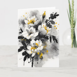 Silente tomentosa - Watercolor flowers Kaart