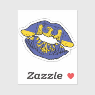 Silesia Silesian Lipstick Liefde Vlag Sticker