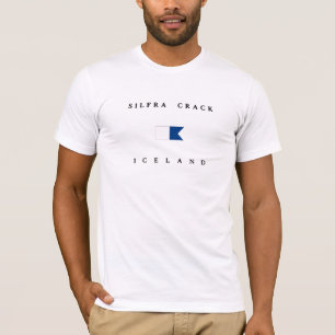 Silfra Crack Ireland Alpha Dive Flag T-shirt