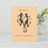 Silhouet Afrikaanse kunst, Geweldige Joy Dance Ver Kaart (Staand voorkant)