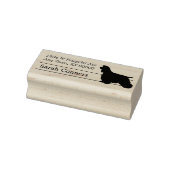Silhouet Amerikaans Cocker Spaniel Retouradres Rubberstempel (Stempel)