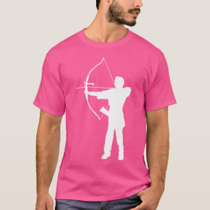 Silhouet Boogschutter Speler Boog En Pijl Schiet T-shirt