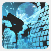 Silhouet dansers Stickers (Voorkant)