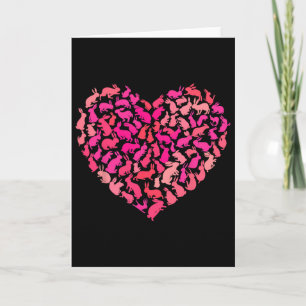 Silhouet Hart Konijn Dierenvriend Valenti Kaart