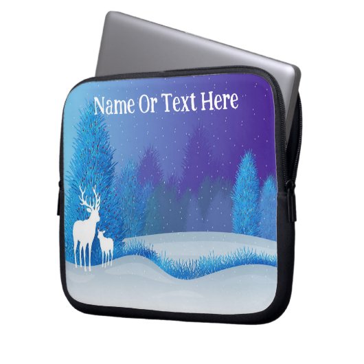 Silhouet Herten Elektronica Tas (Voorkant Links)