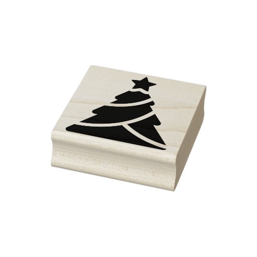 silhouet kerstboom kunst stempel (Stempel)