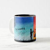 Silhouet Liefhebbers Tweekleurige Koffiemok (Voorkant links)