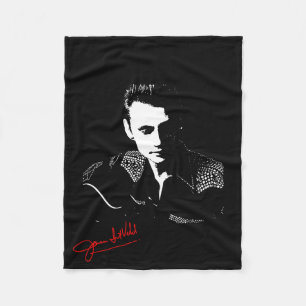 Silhouet met handtekening fleece deken