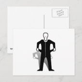 Silhouet met lege zakken briefkaart (Voorkant / Achterkant)
