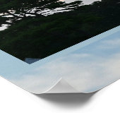 Silhouet met wolken Poster (Hoek)