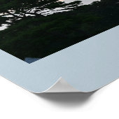 Silhouet met wolken Poster (Hoek)