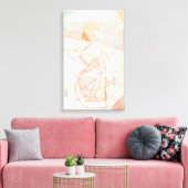 Silhouet Moderne Kleurrijke Verpakte Kunst Canvas  (Insitu (Woonkamer))