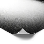 Silhouet op Frosted Glass Poster (Hoek)