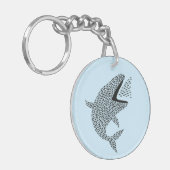 silhouet-orka sleutelhanger (Voorkant Links)