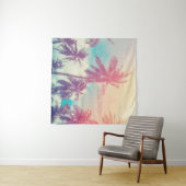 Silhouet palmbomen, zonsondergang abstract. wandkleed (In Situ (horizontaal))