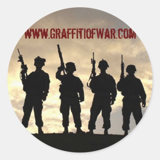Silhouet Ronde Stickers (Voorkant)