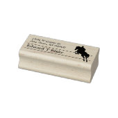 Silhouet Ruitersport Retouradres Rubberstempel (Stempel)