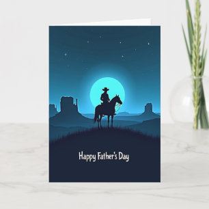 Silhouet Vaderdag kaart