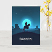 Silhouet Vaderdag kaart (Gele Bloem)