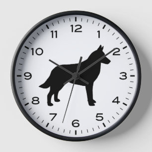 Silhouet van Belgisch Malinois hondenras