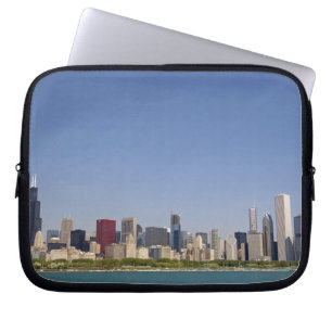 Silhouet van Chicago, Illinois, VS. Laptop Sleeve