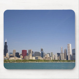 Silhouet van Chicago, Illinois, VS. Muismat