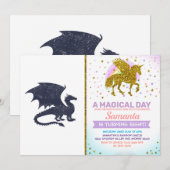 Silhouet van draak - Kies achtergrondkleur Kaart (Voorkant / Achterkant)