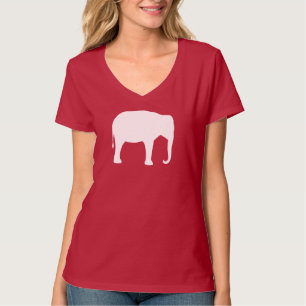 silhouet van een Aziatische olifant T-shirt