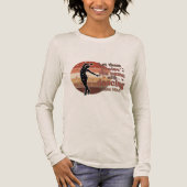 Silhouet van een danser - op Psalm gebaseerd ontwe Tri-Blend Shirt (Voorkant)