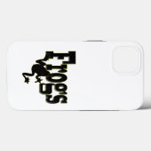 Silhouet van een kikker die in het woord 'kikkers' Case-Mate iPhone case (Achterkant (horizontaal))