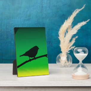 Silhouet van een Mus op Limoneen Fotoplaat