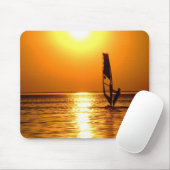 Silhouet van een voorruit muismat (Met muis)