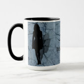 Silhouet van een vrouw mok (Links)