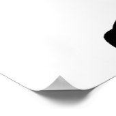 Silhouet van fietsen poster (Hoek)