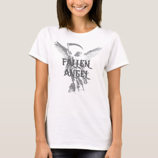 Silhouet van gevallen engelenvleugels t-shirt