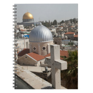 Silhouet van het oude Jeruzalem Notitieboek