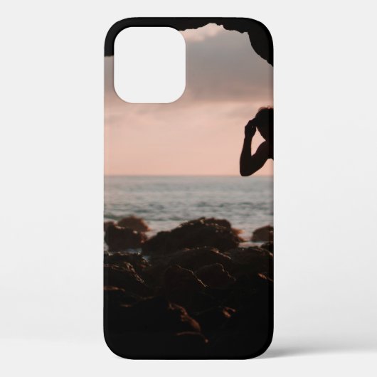 Silhouet van man in grot Case-Mate iPhone case (Achterkant)