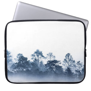 silhouet van meerdere lagen tropisch regenwoud laptop sleeve