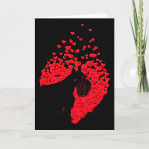Silhouet van Schnauzer-hond met hart gelukkig Vale Kaart