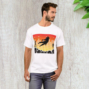 Silhouet van Urban Dance Party met Luidsprekers T-shirt